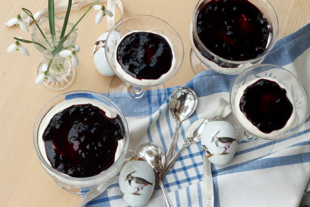 Blueberry cheese cake opskrift hjemmelavet med blåbær